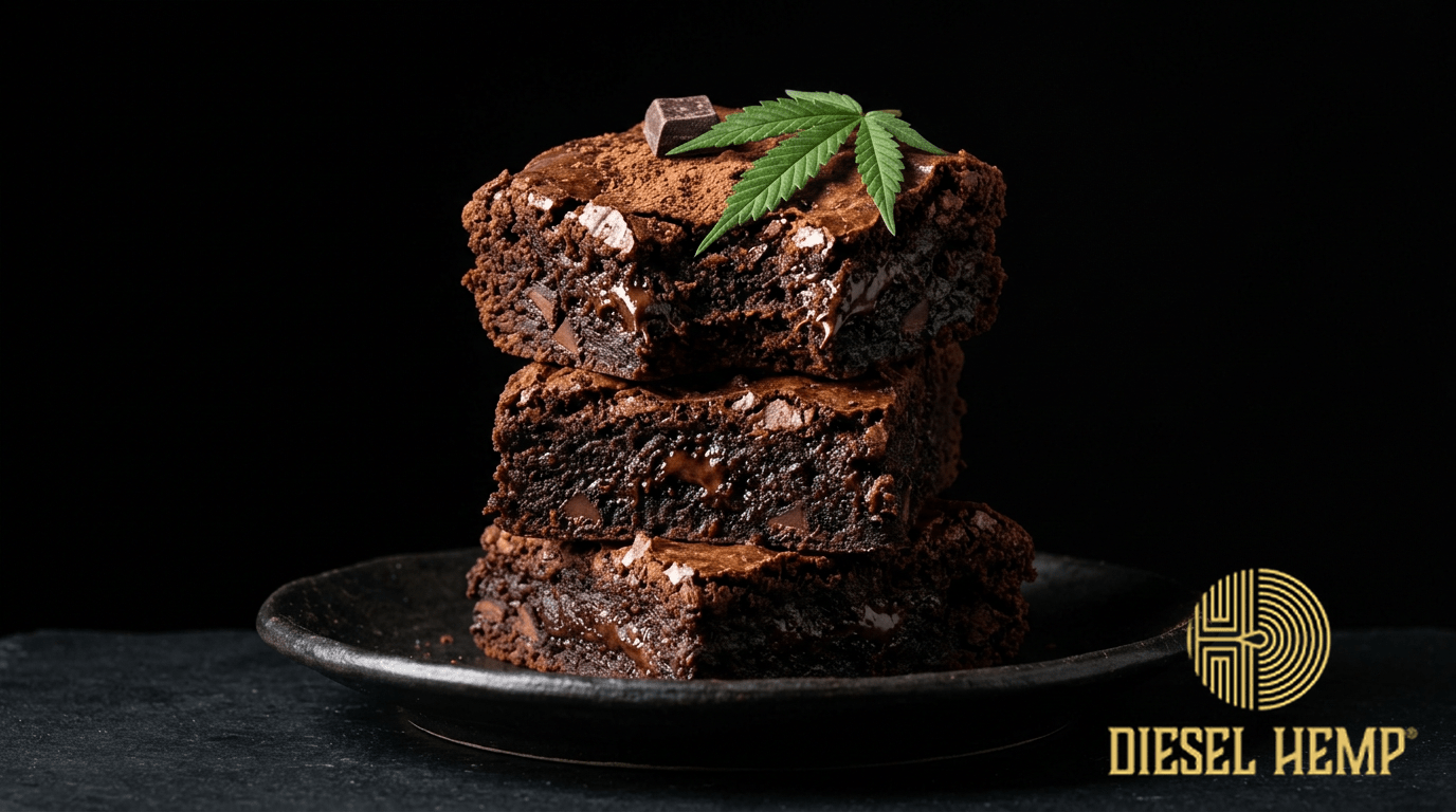 How to Make Pot Brownies — rich dark chocolate cannabis brownies | Diesel Hemp