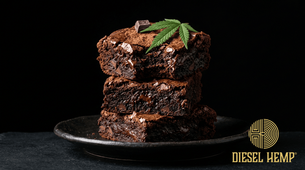 How to Make Pot Brownies — rich dark chocolate cannabis brownies | Diesel Hemp
