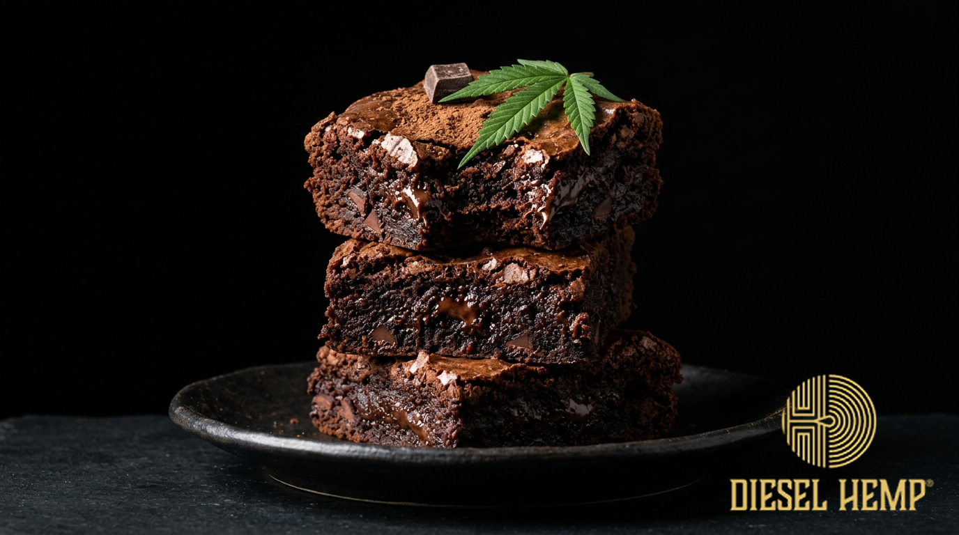 How to Make Pot Brownies — rich dark chocolate cannabis brownies | Diesel Hemp