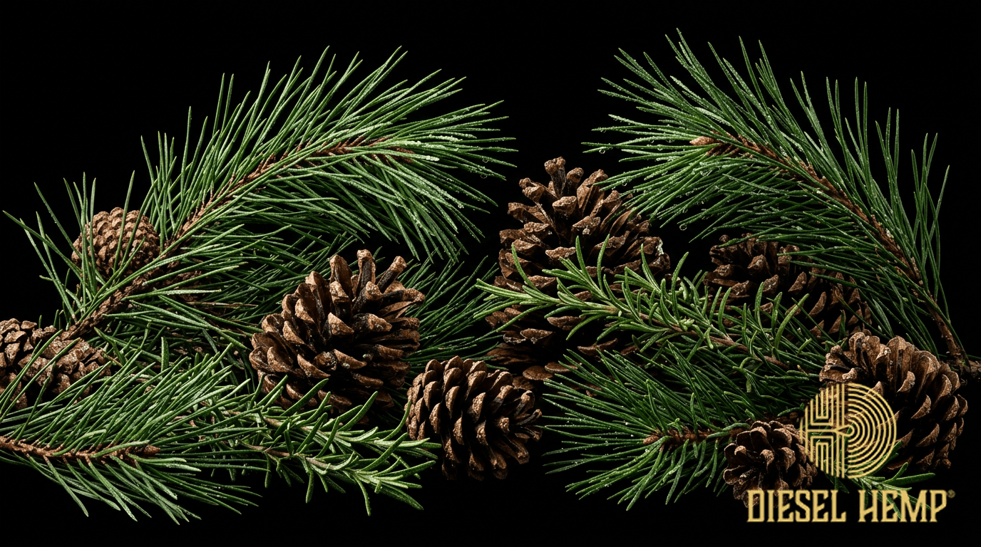 Pinene Terpene Alpha Beta — pine needles and rosemary cannabis terpene profile | Diesel Hemp