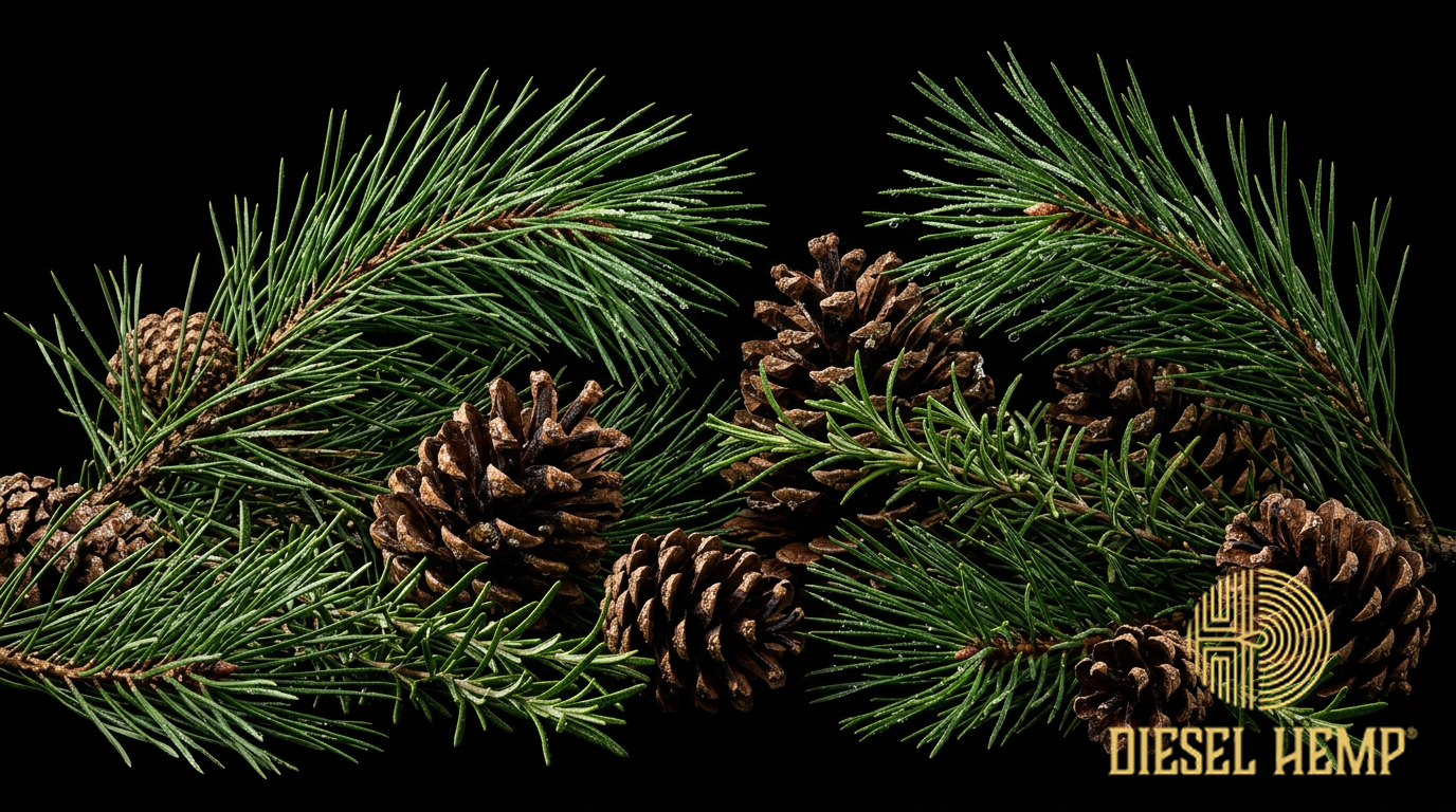 Pinene Terpene Alpha Beta — pine needles and rosemary cannabis terpene profile | Diesel Hemp